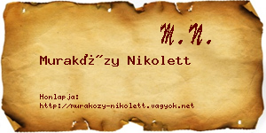 Muraközy Nikolett névjegykártya